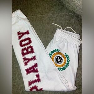 Playboy Varsity sweatpants. 🤍